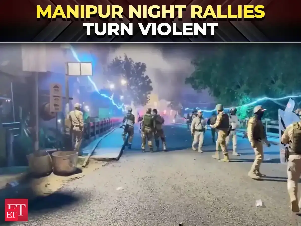 Manipur night rallies turn violent: Thousands flock to protest death of two children