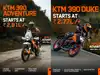KTM 350cc Duke and Adventure launched in India: Price, specs, and what's different