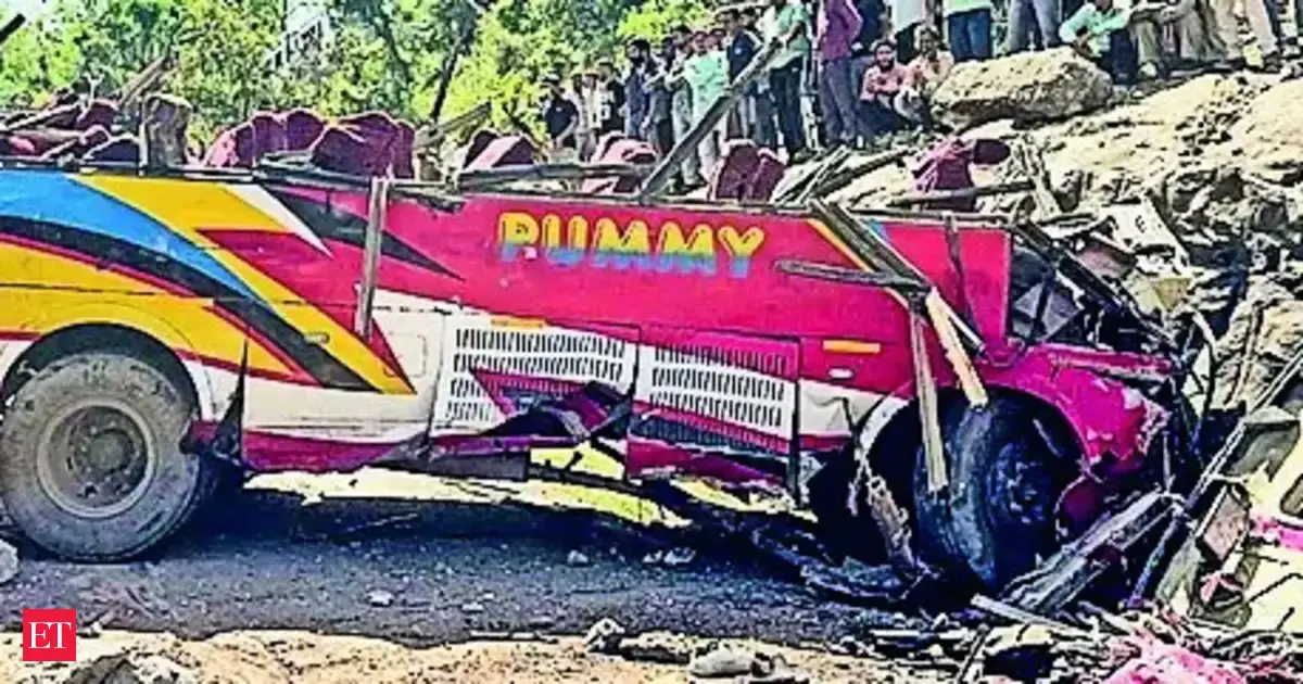 21 dead as bus falls into gorge in Jammu and Kashmir’s Udhampur