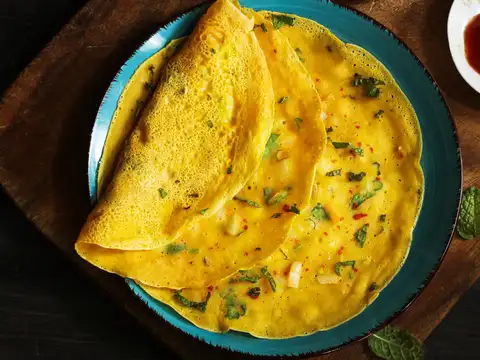 What besan cheela actually lacks?