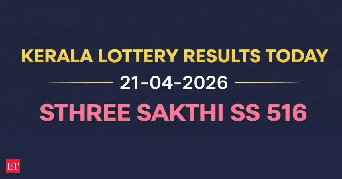 Kerala Sthree Sakthi SS 516 lottery result out today (April 21, 2026); Rs 1 crore prize winning number and full list here