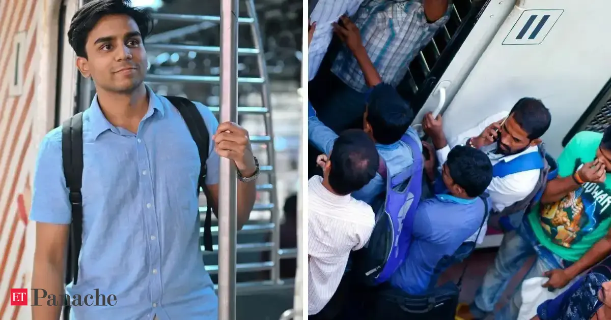 Mumbai local train story: Before leaving city, he found a way to celebrate his last ride with his train buddies inside the crowded coach