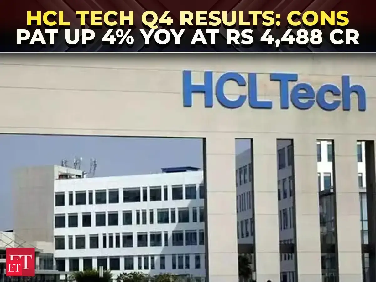 HCL Tech Q4 Results: PAT up 4% YoY at Rs 4,488 cr; Rs 24 per share dividend declared