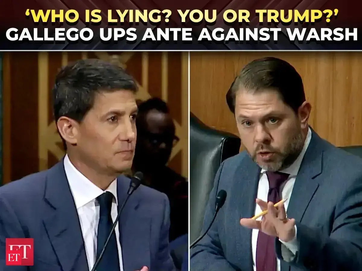 ‘So, the President is lying?’: Gallego hammers as Warsh denies interest rate cut promise to Trump