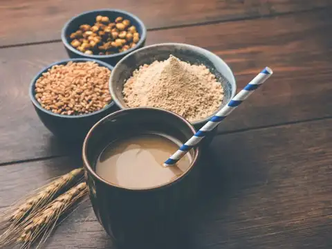 Sweet Sattu Sharbat with Nuts
