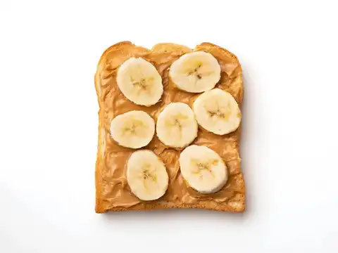 Banana and Peanut Butter "Sandwich"