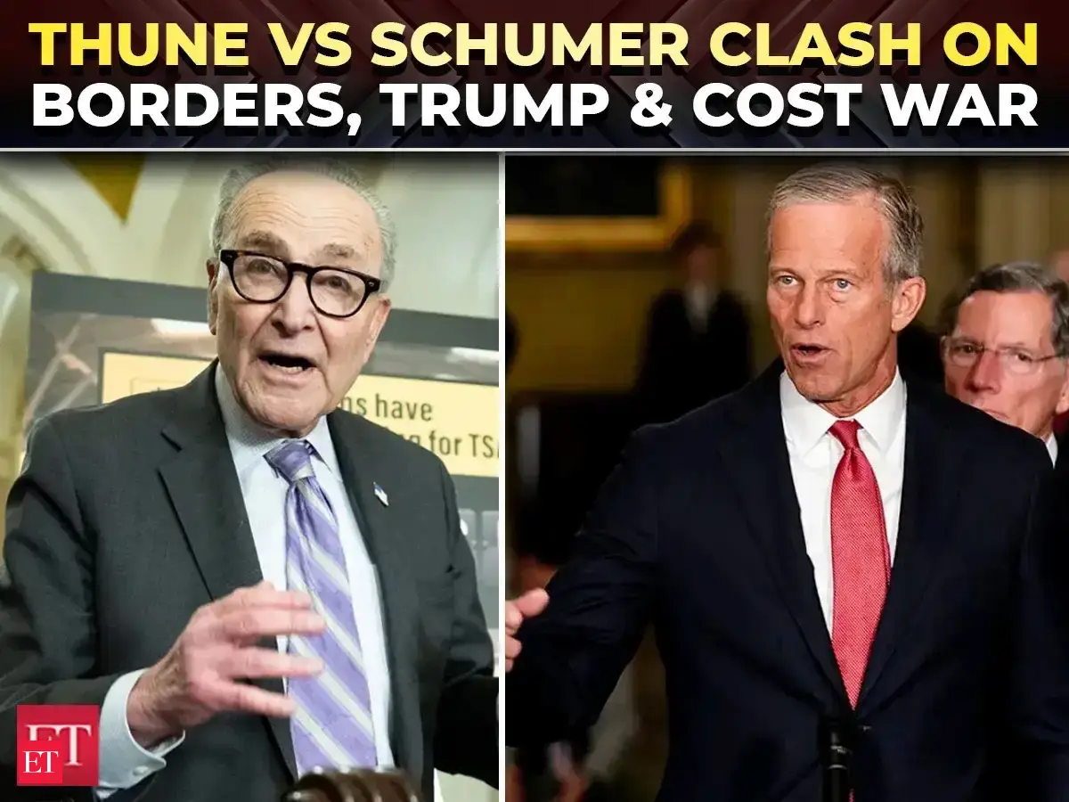 Senate Showdown: Thune slams Dems on 'open borders', Schumer hits back on Trump's Iran war agenda