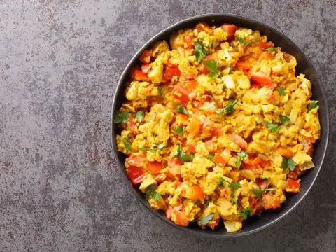 Egg Bhurji with a "Multigrain" Twist