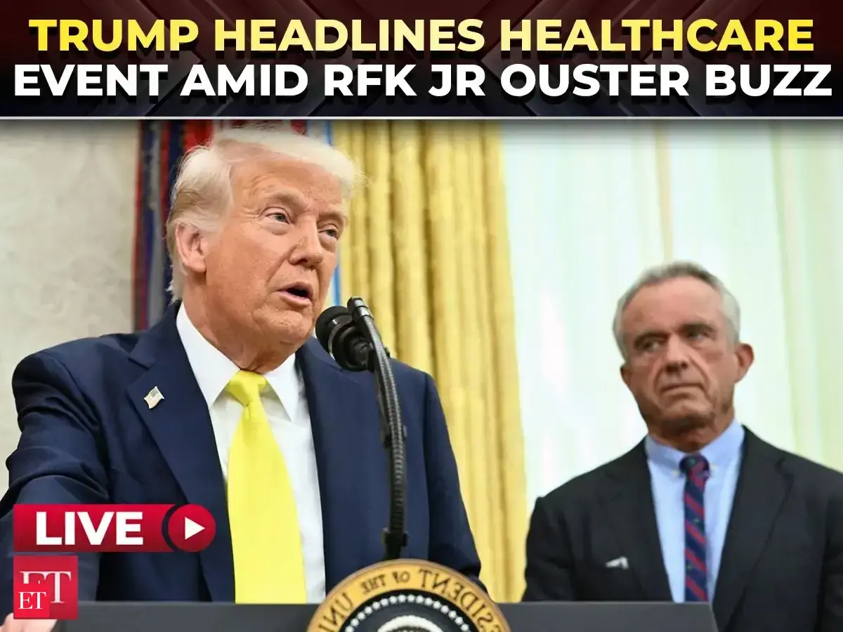 LIVE | President Trump participates in health care affordability event amid RFK Jr’s firing rumours