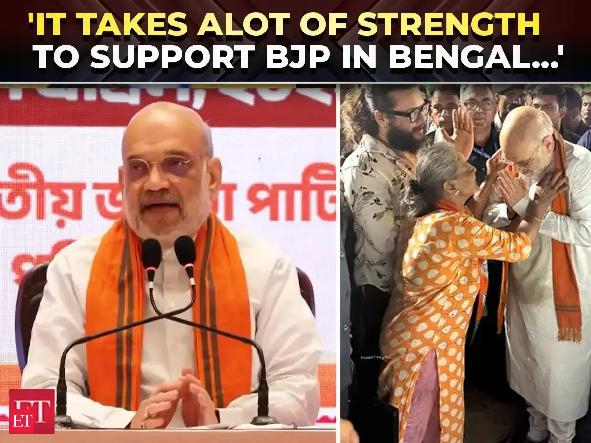 'Her blessings gave me...': It takes alot of strength to support BJP in Bengal, Amit Shah narrates...