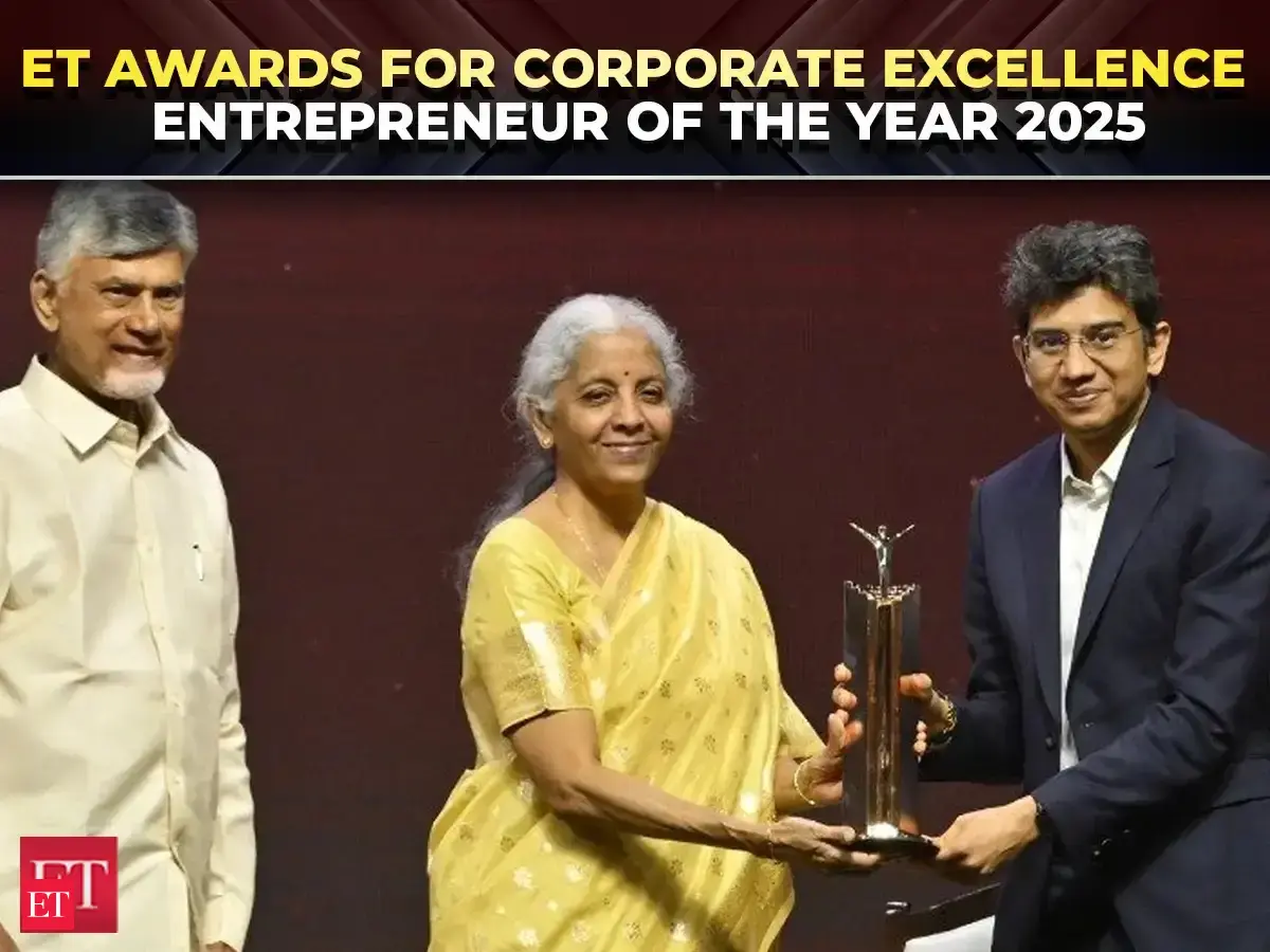 ET Awards 2025: Lalit Keshre, Cofounder & CEO of Groww awarded ET Entrepreneur of the Year