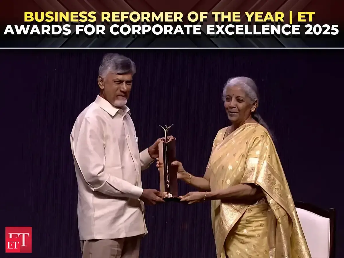 ET Awards 2025: Chandrababu Naidu awarded 'Business Reformer of The Year', Corporate Excellence