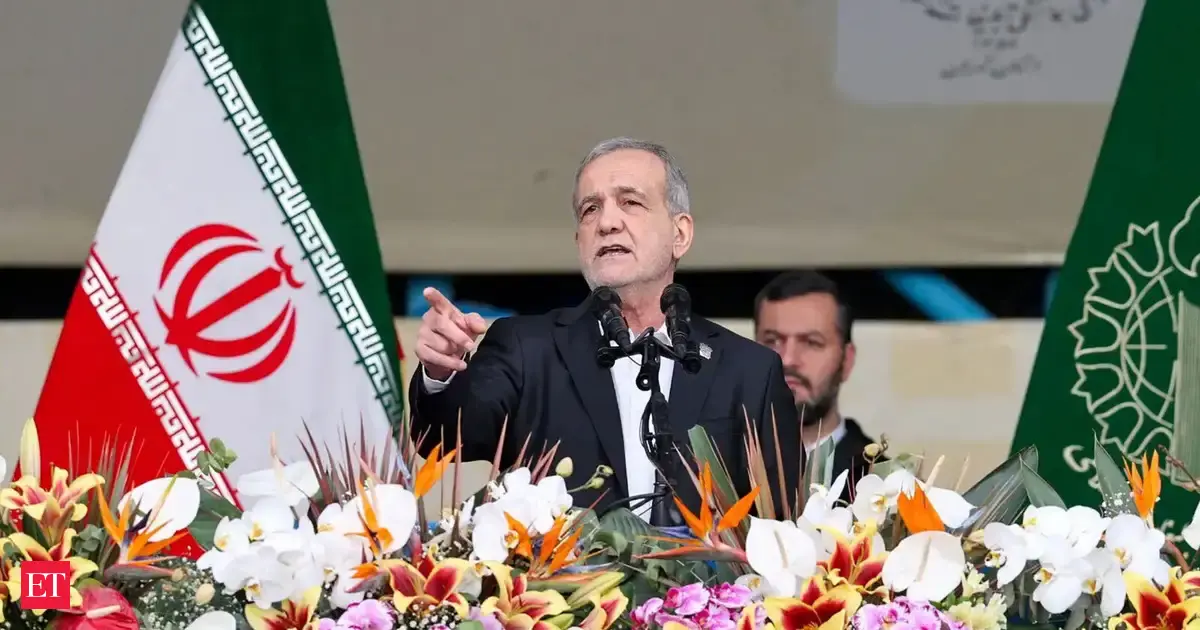 No peace talks under shadow of blockades and threats: Iran's President Pezeshkian to Pakistan PM Shehbaz Sharif