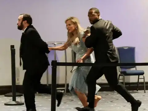 Security Officials Evacuate Shaken Guest