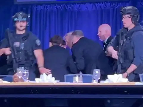 President Trump Urgently Escorted Out of the Dinner
