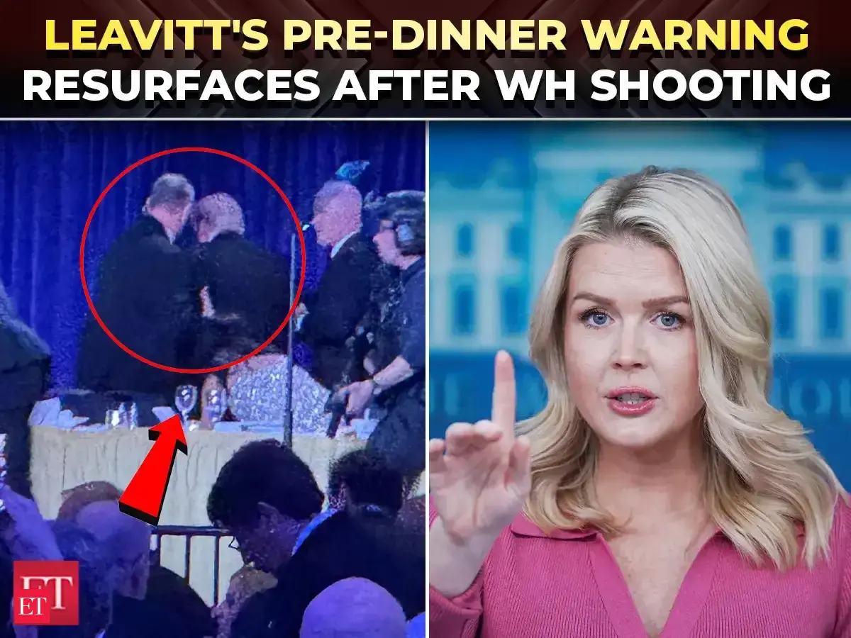 'Shots will be fired tonight…': Karoline Leavitt's unwitting prophecy echoes after Trump event chaos