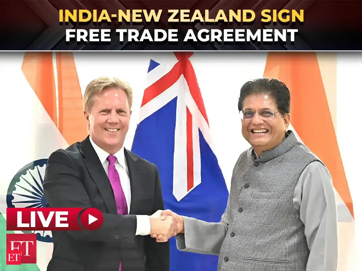 India–New Zealand Free Trade Agreement Signing | Commerce Minister Piyush Goyal, Todd McClay | LIVE