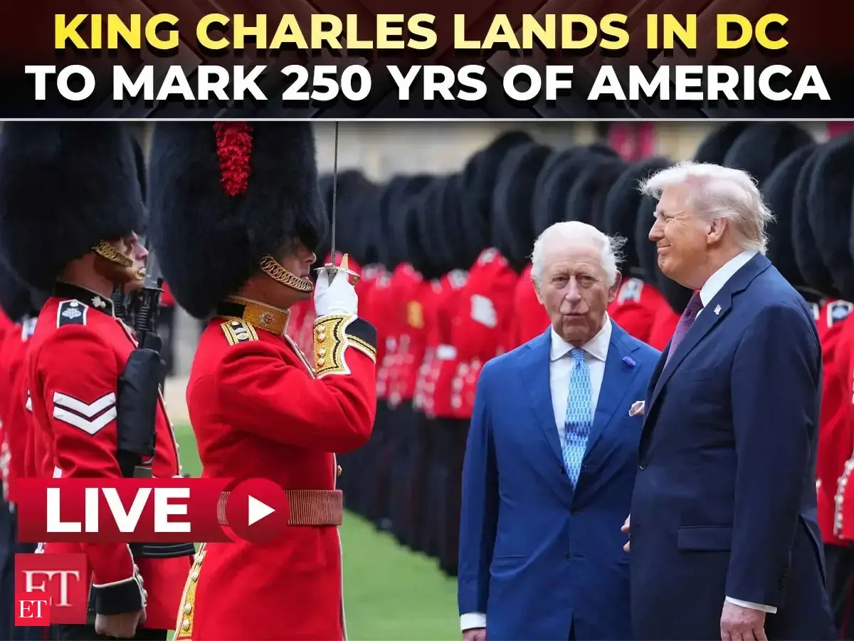 LIVE: King Charles lands in Washington for first U.S visit as monarch amid Trump’s Iran war tensions