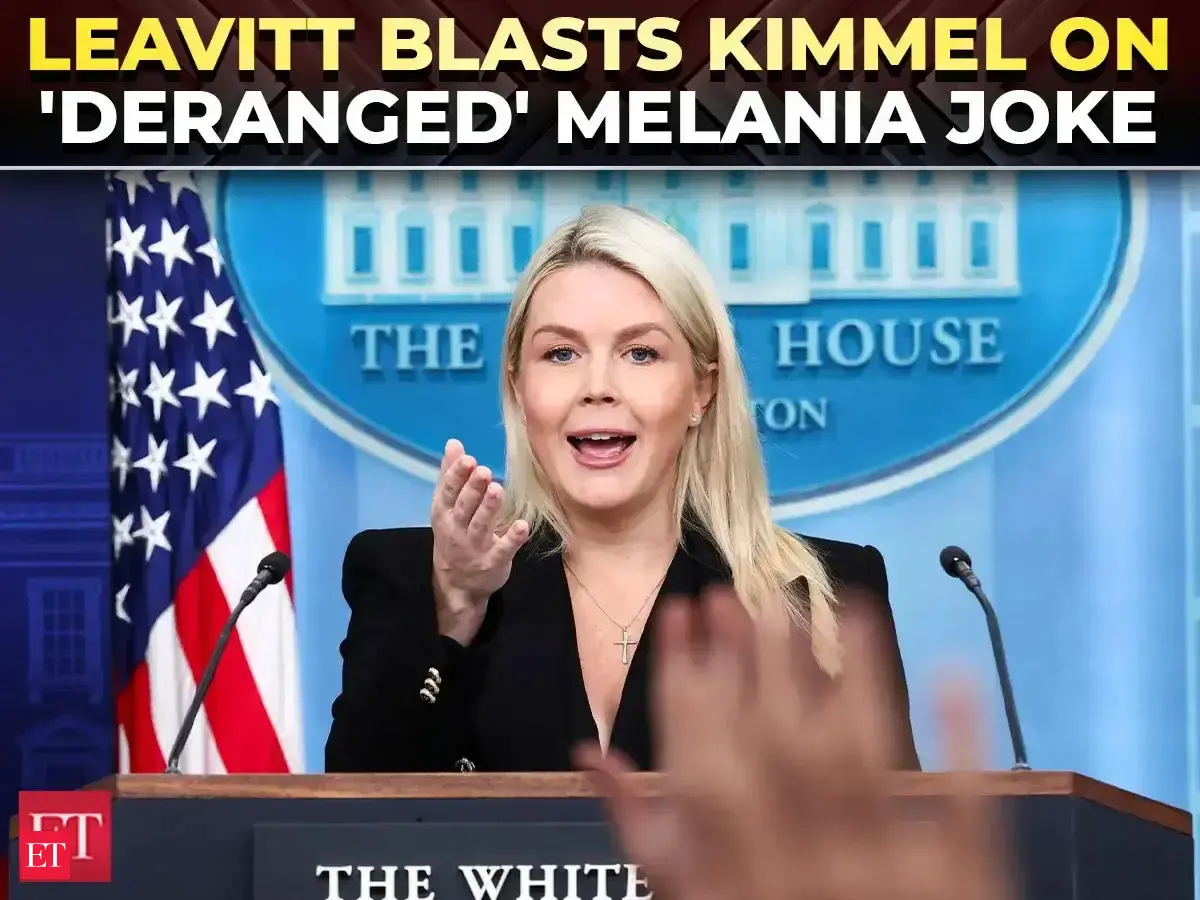 'THIS IS DISGUSTING': Karoline Leavitt goes OFF on Kimmel’s 'widow first  lady' joke on Melania Trump