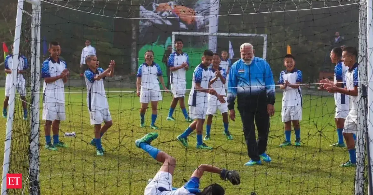 Watch: PM Narendra Modi plays football with kids in Gangtok
