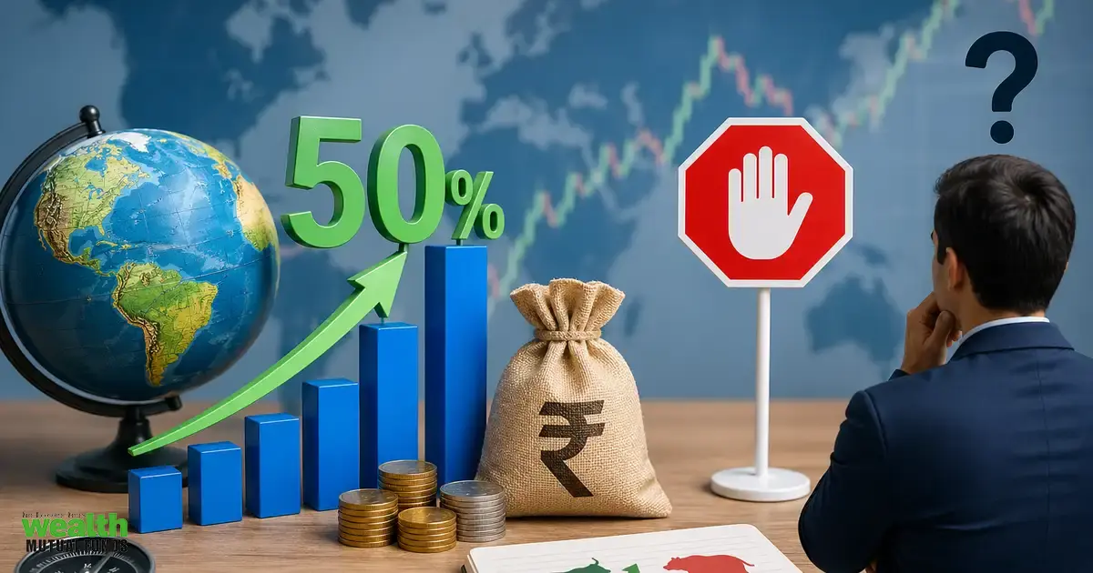 International funds deliver up to 50% returns in a year, subscriptions halted. Should investors book profits or stay invested?