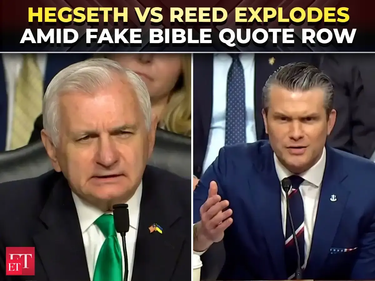 'I am not ashamed of my faith in Christ!': Hegseth erupts in anger at Sen Reed during Senate hearing