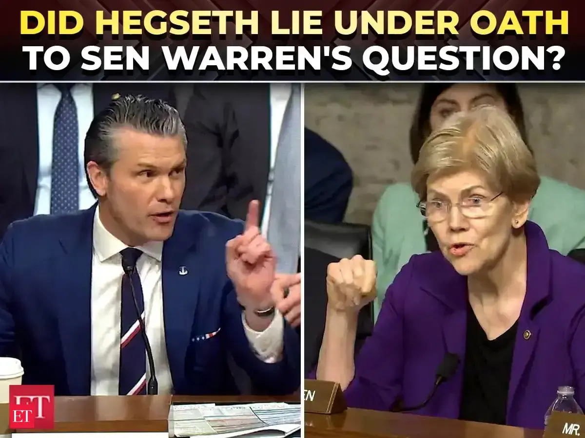'I don't do it for stocks, no one OWNS ME!': Hegseth's brutal clash with Warren over insider trading