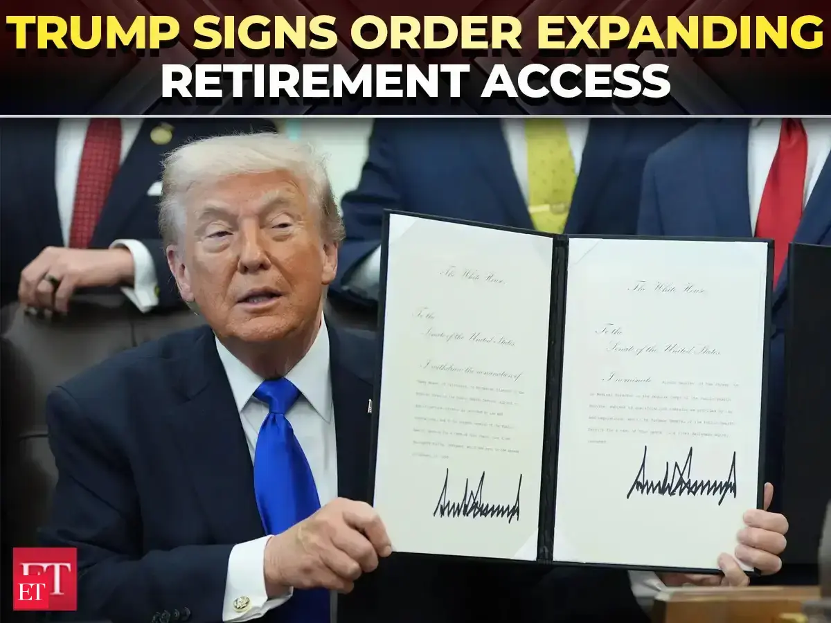 'They'll be rich': Trump signs order to expand workers' access to retirement accounts