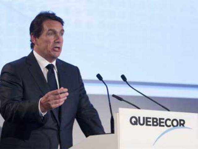 Quebecor Inc CEO speaks at AGM in Montreal