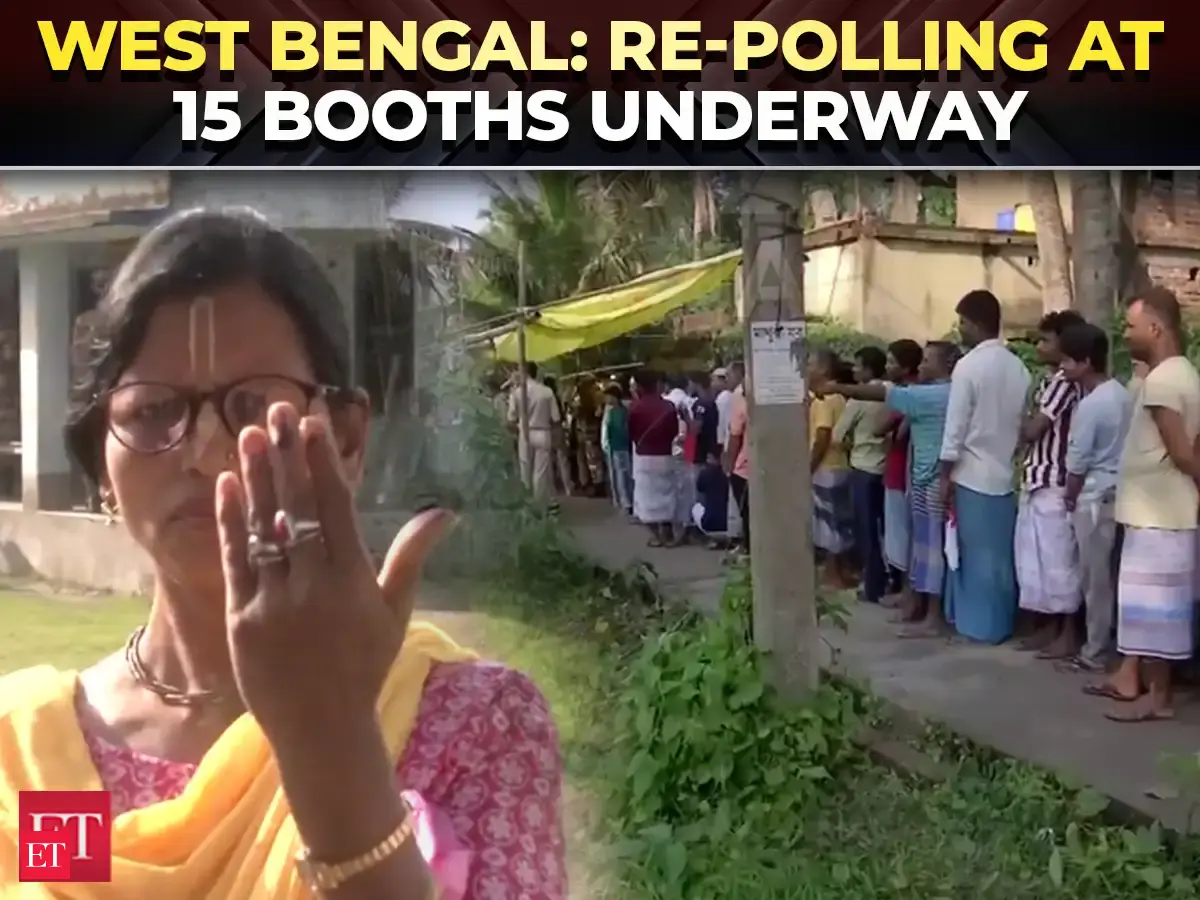 West Bengal: Re-polling at 15 Booths underway; 11 in Magrahat Paschim & 4 in Diamond Harbour