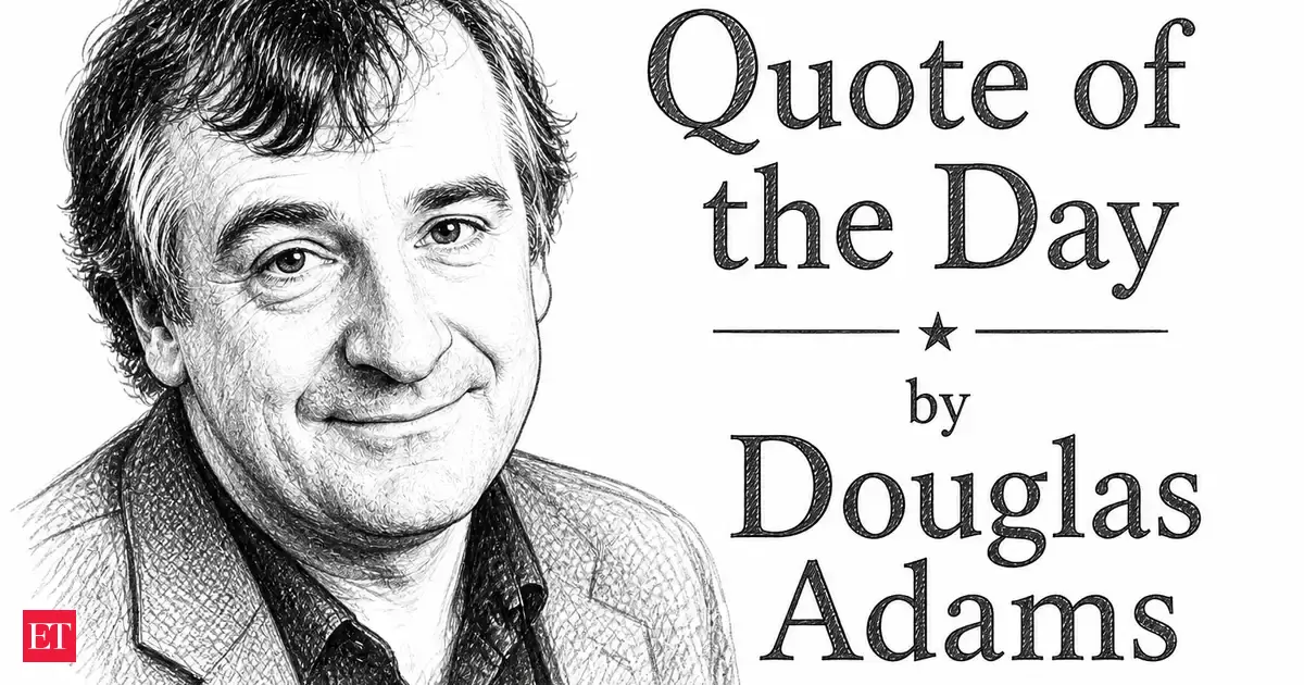 Quote of the Day by English author Douglas Adams: ‘I love deadlines. I love the whooshing noise they make...’