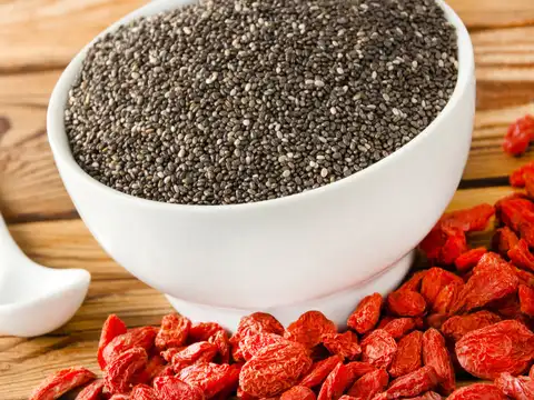 ​Goji berries and Chia seeds