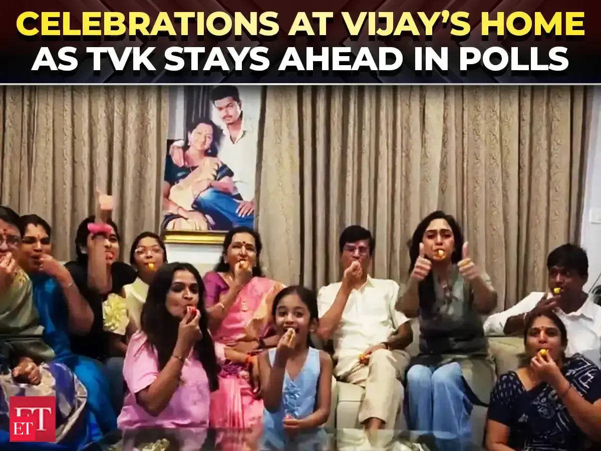 TN Poll Results: Family of TVK chief Vijay celebrates as party maintains lead in state