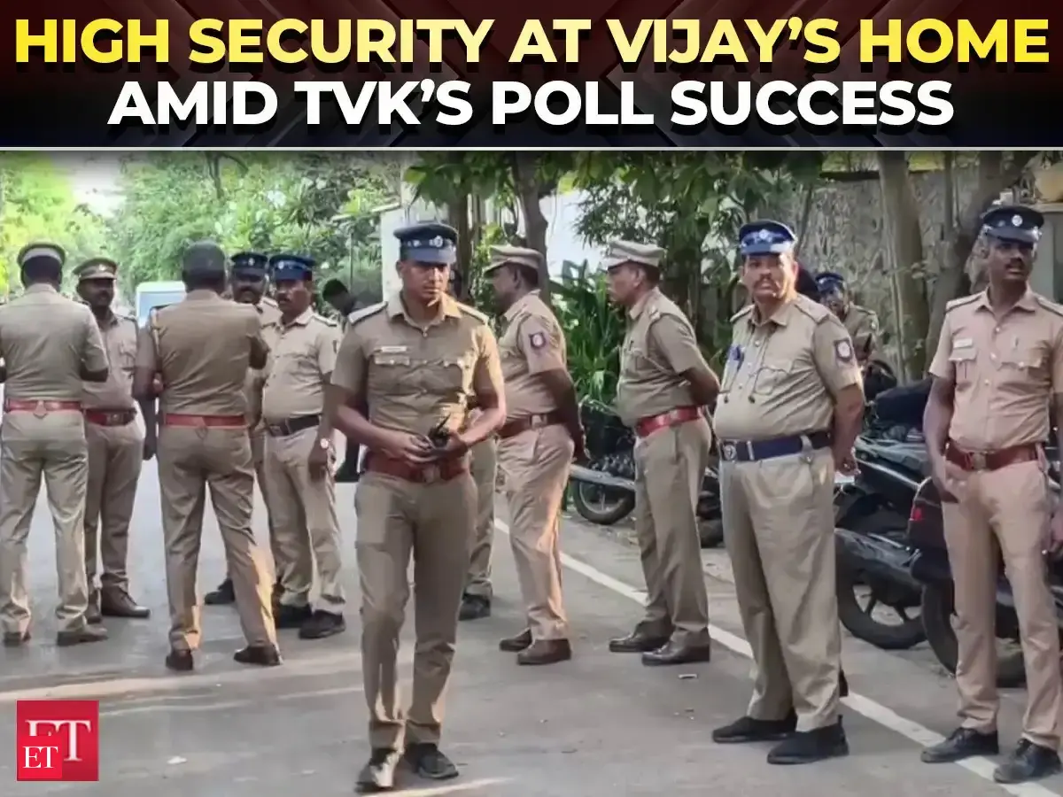 Thalapathy Vijay’s house turns into fortress as TVK scores big debut in Tamil Nadu polls