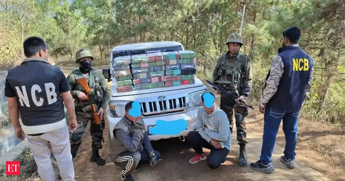 Two Myanmar nationals held with suspected heroin in Manipur