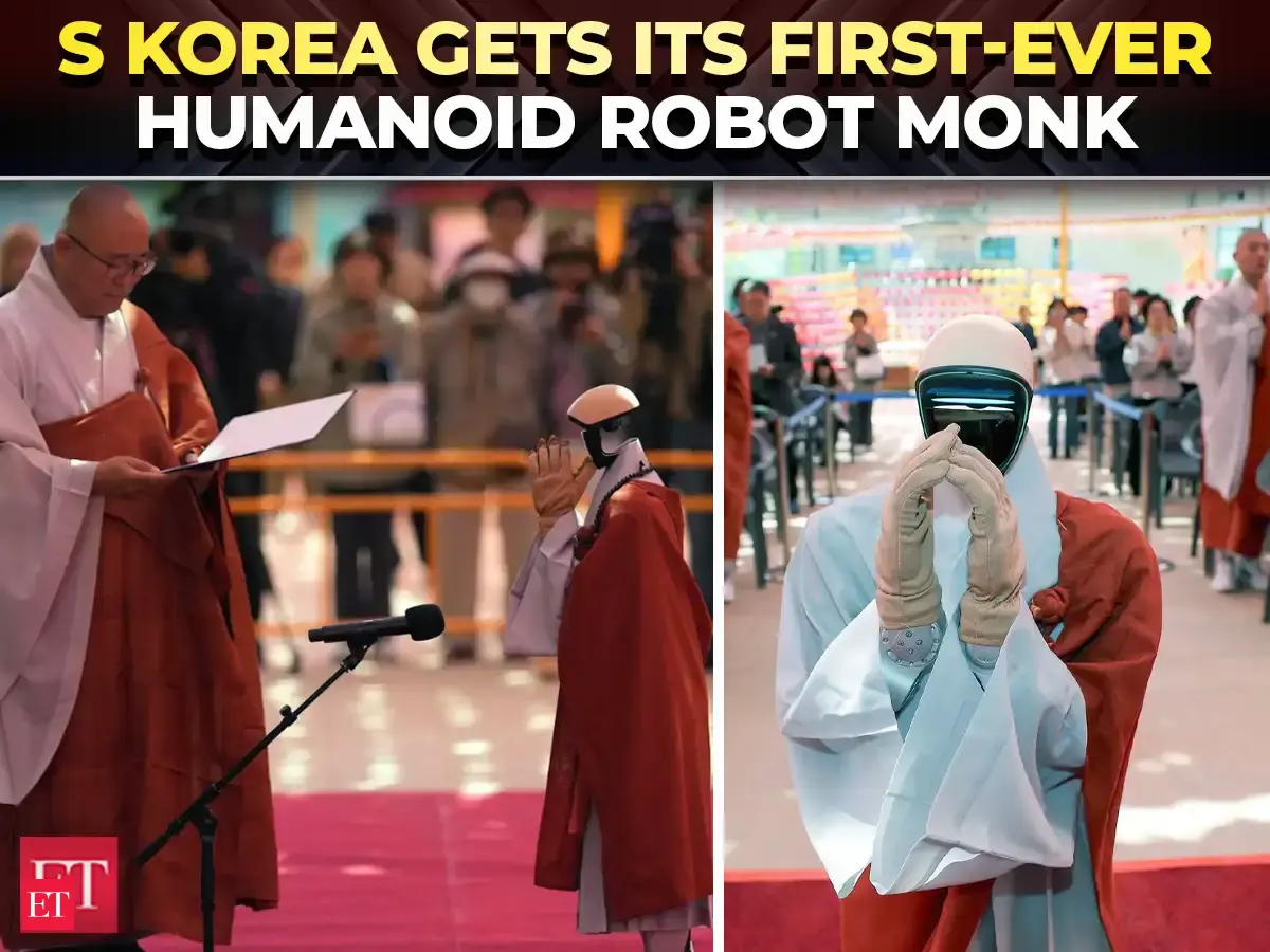 'I will devote myself': Humanoid robot monk Gabi takes Buddhist vows at Seoul's Jogyesa Temple