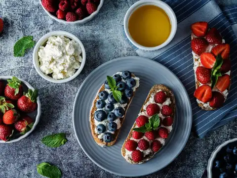 Ricotta and Berry Sourdough Toast