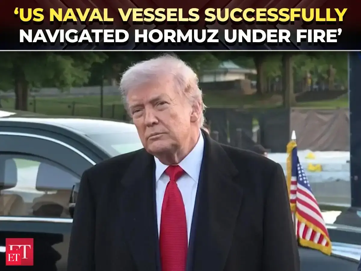 Trump confirms US, Iran traded fire in Hormuz; says American naval vessels transited successfully