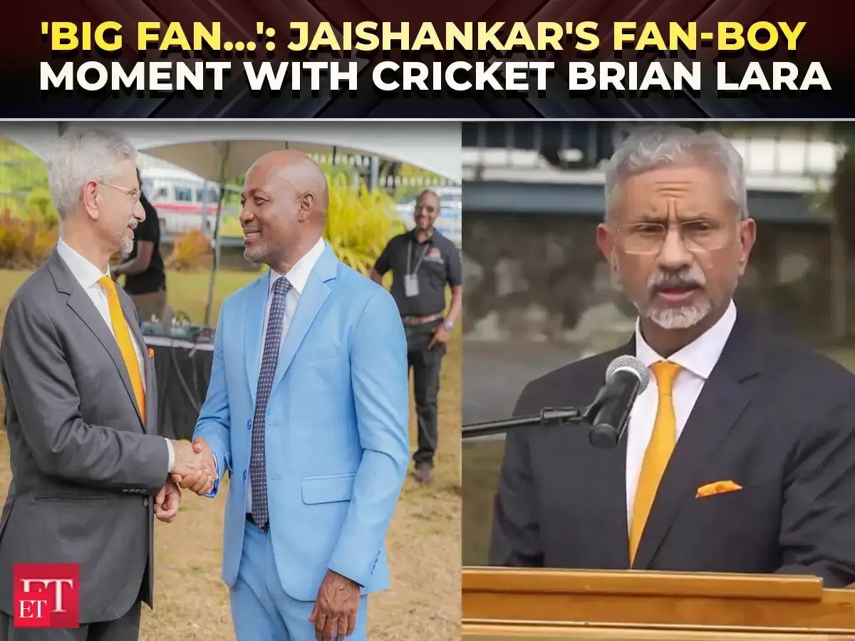'I didn't realise the honour': S Jaishankar's fan-boy moment with cricket legend Brian Lara