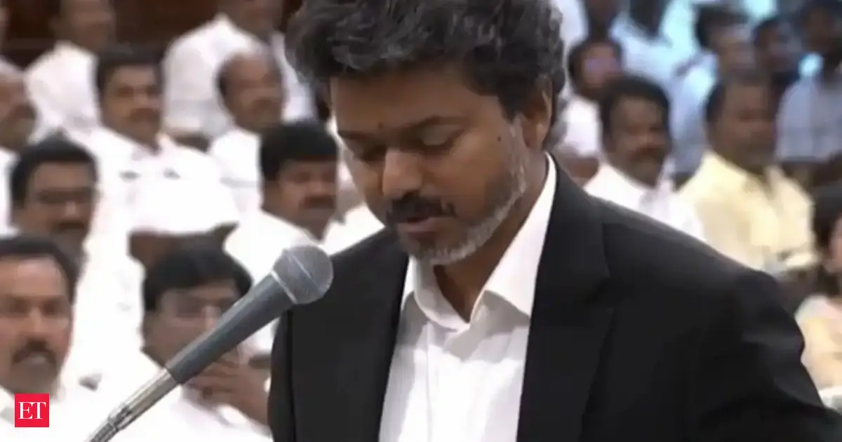 Tamil Nadu CM Vijay takes oath with A-team as MLA at Chennai secretariat