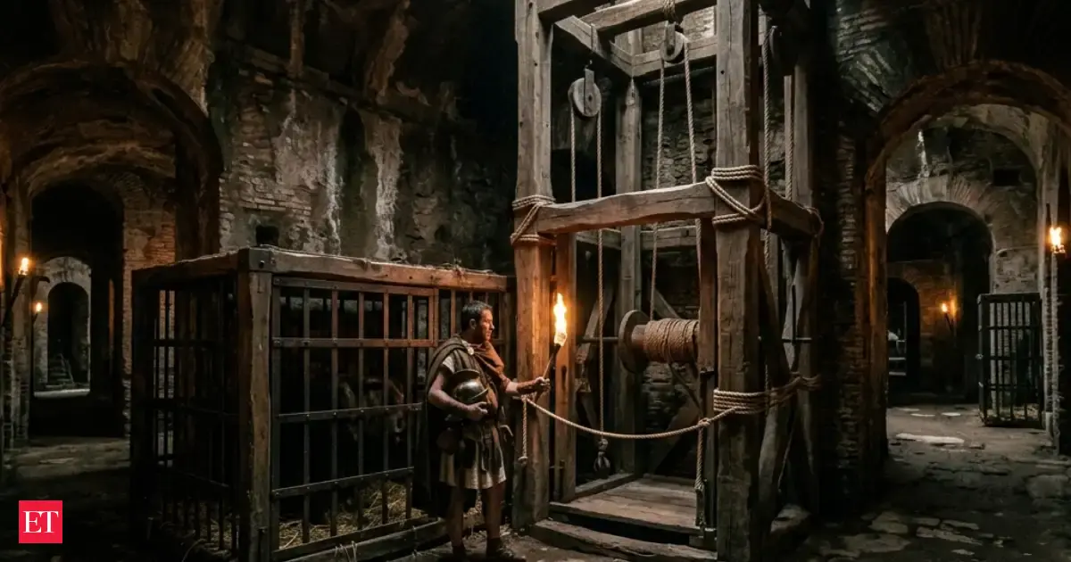 The Colosseum was more than a gladiator arena: its underground system ...
