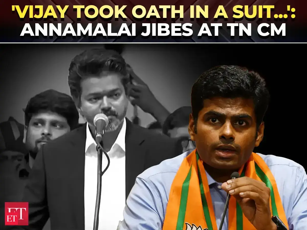 'Vijay took oath in a suit, I wonder how he’ll wade water': Annamalai takes a jibe at CM Vijay