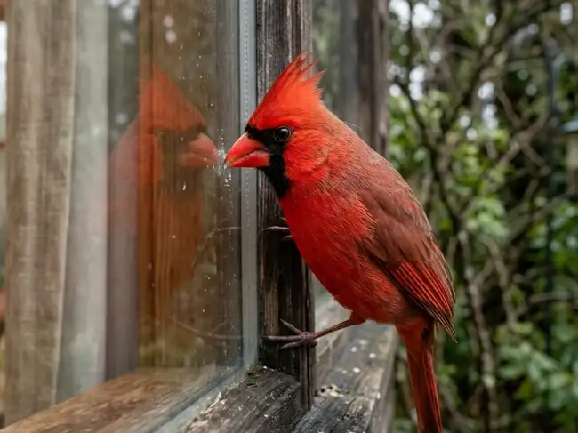 Why do birds keep hitting your window every spring, and how to make it stop