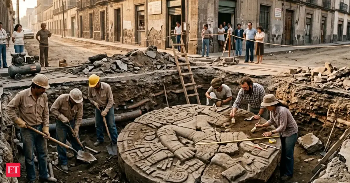 In 1978, a routine roadwork project in Mexico City exposed a colossal ...