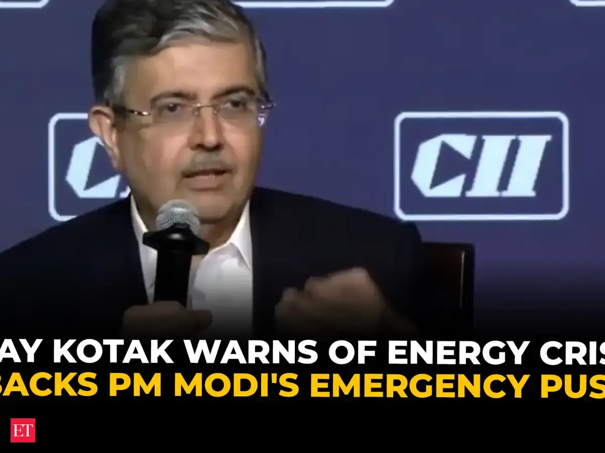 'The shock is coming, & it’s coming big!': Uday Kotak warns of coming ...