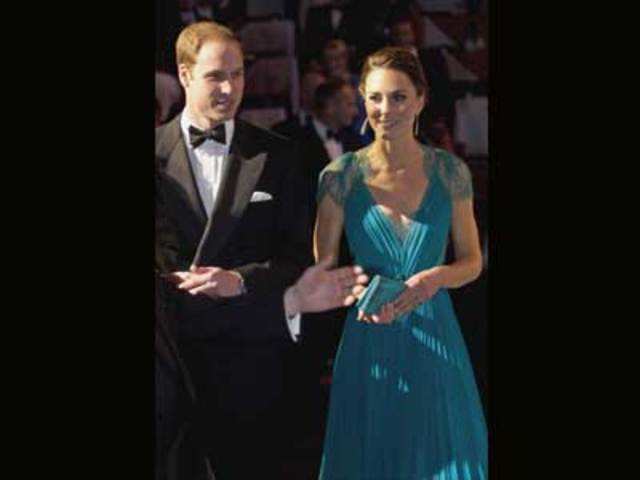 Britain's Prince William and his wife Catherine