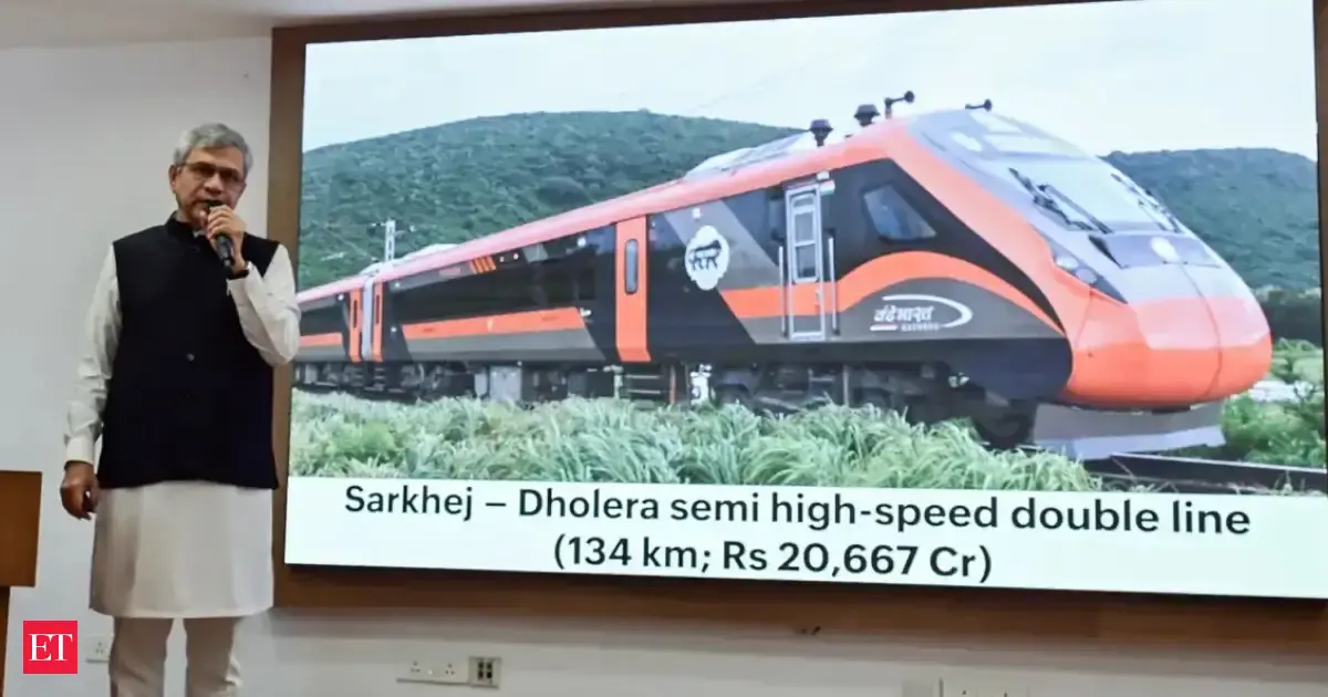 India’s first indigenous 200-kmph Ahmedabad-Dholera rail corridor worth Rs 20,667 crore gets Cabinet nod