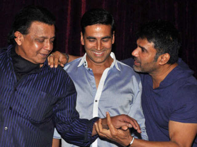Bollywood actors during film launch