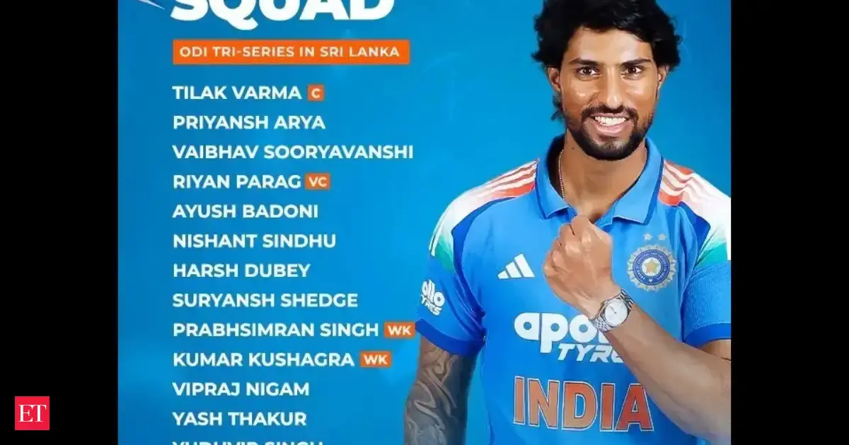 India A squad for Sri Lanka ODI tri-series 2026 announced, Tilak Varma to lead team: Check full team list