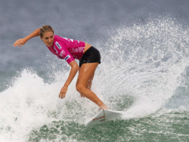 Surfing competition in Brazil